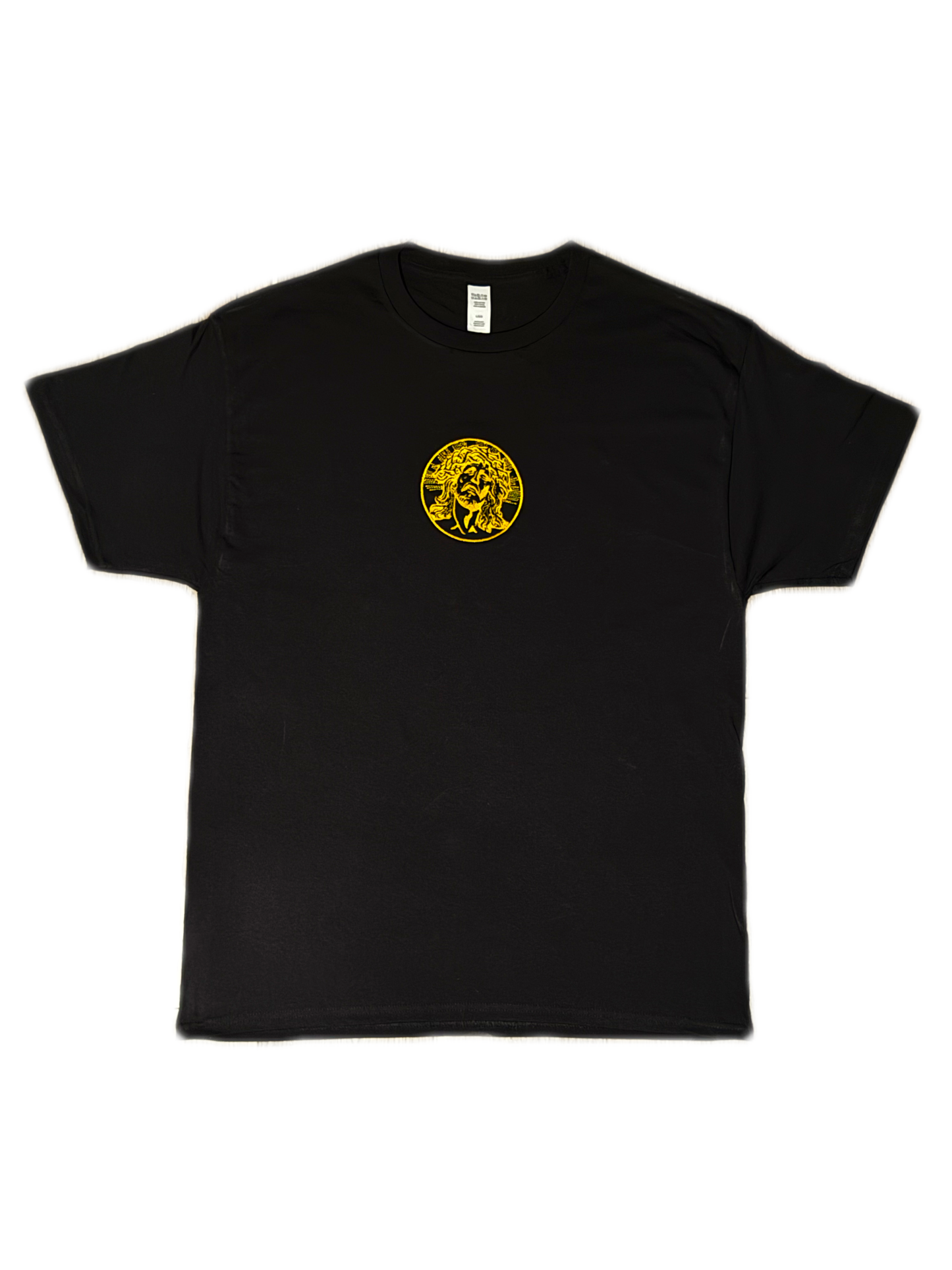 "Jesus Christ Gold Medallion" Fully Embroidered T-Shirt