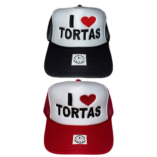 "I LOVE TORTAS" Embroidered Foam Trucker Hat